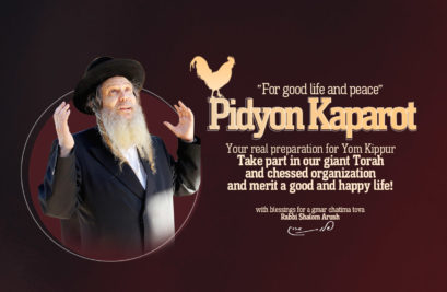 Pidyon Kaparot – Yom Kippur 5784